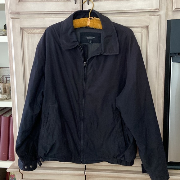 Claiborne Other - Claiborne jacket coat sz L euc black classic career gray lining